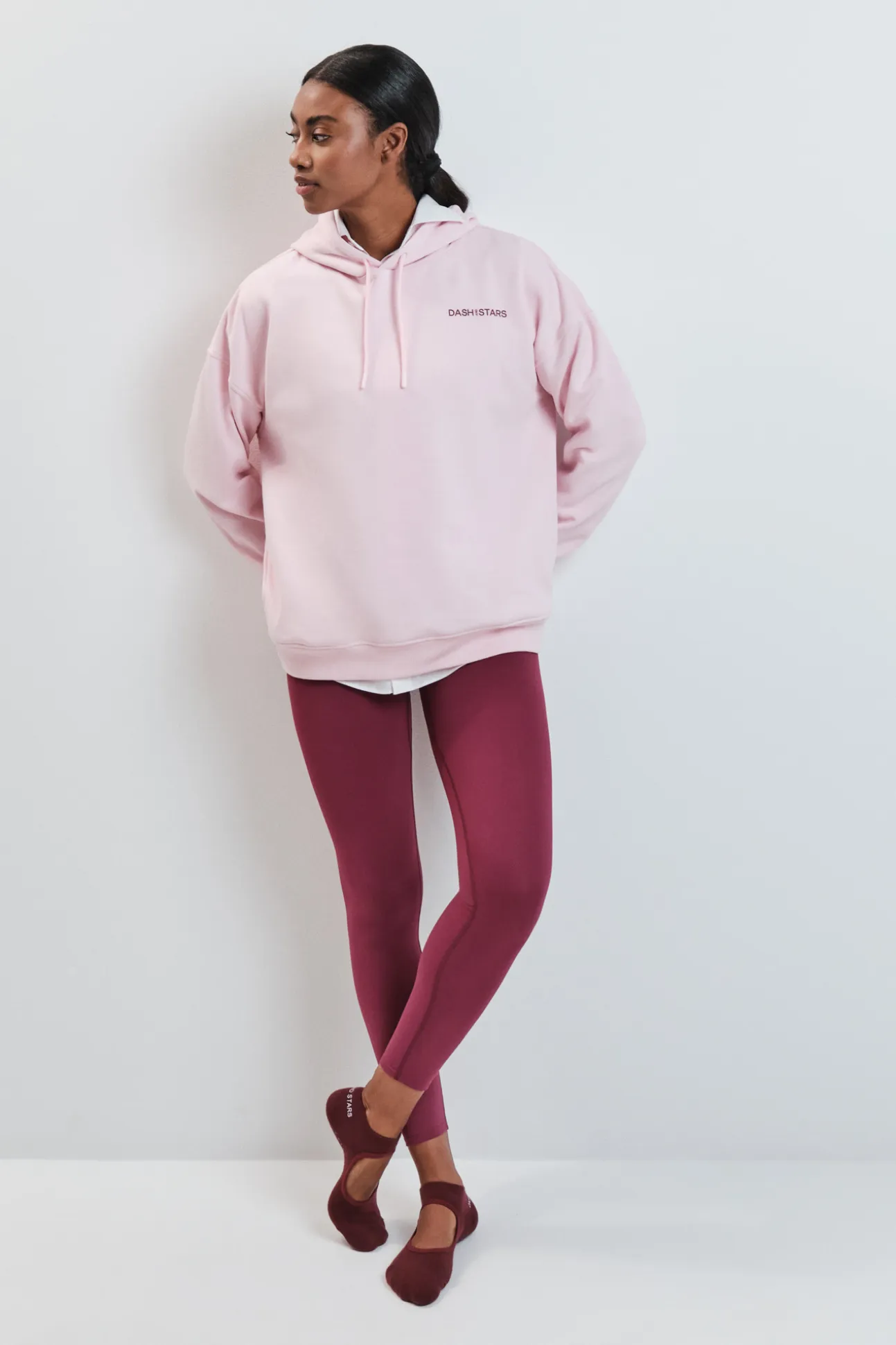 Sudadera felpa algodón rosa