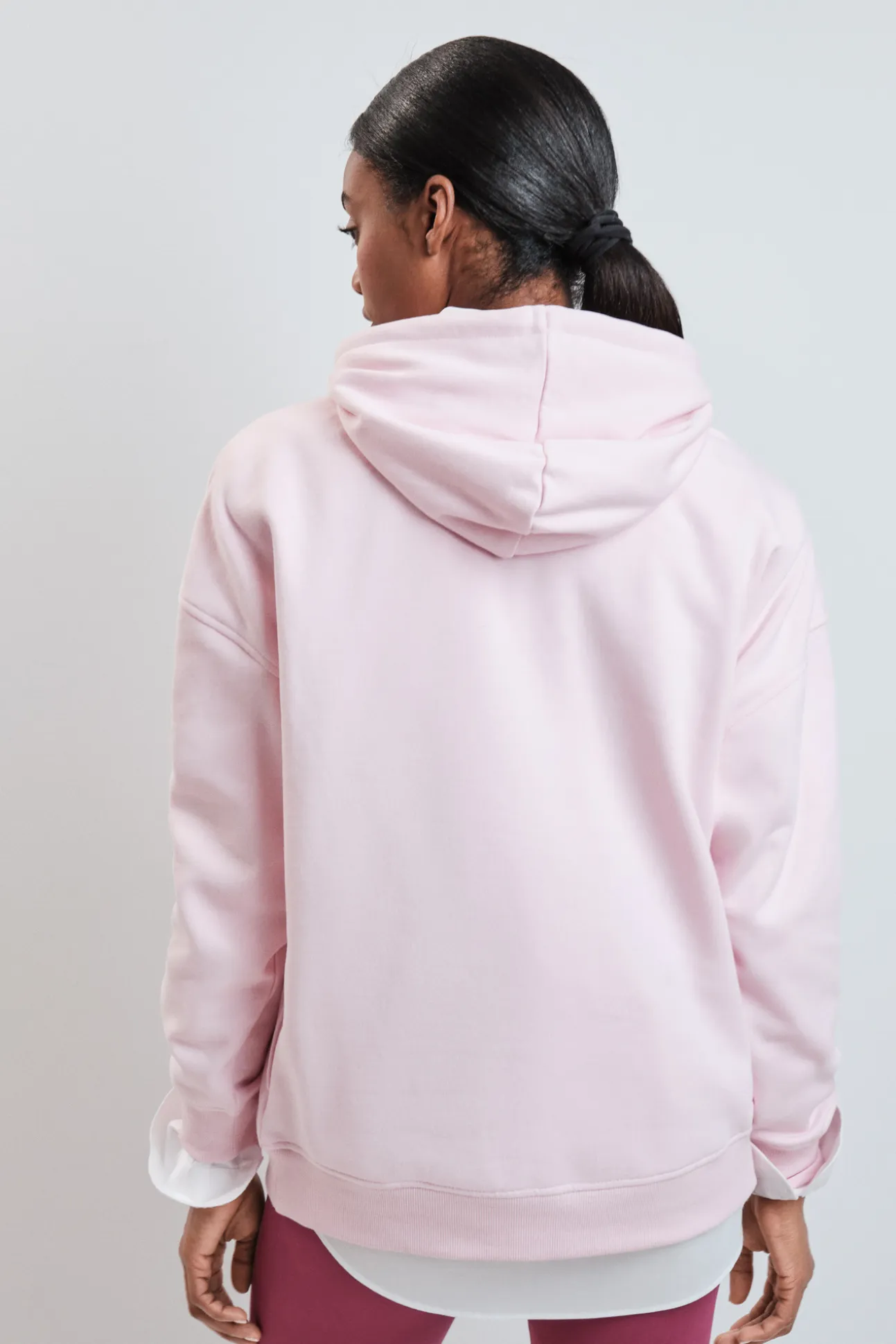 Sudadera felpa algodón rosa