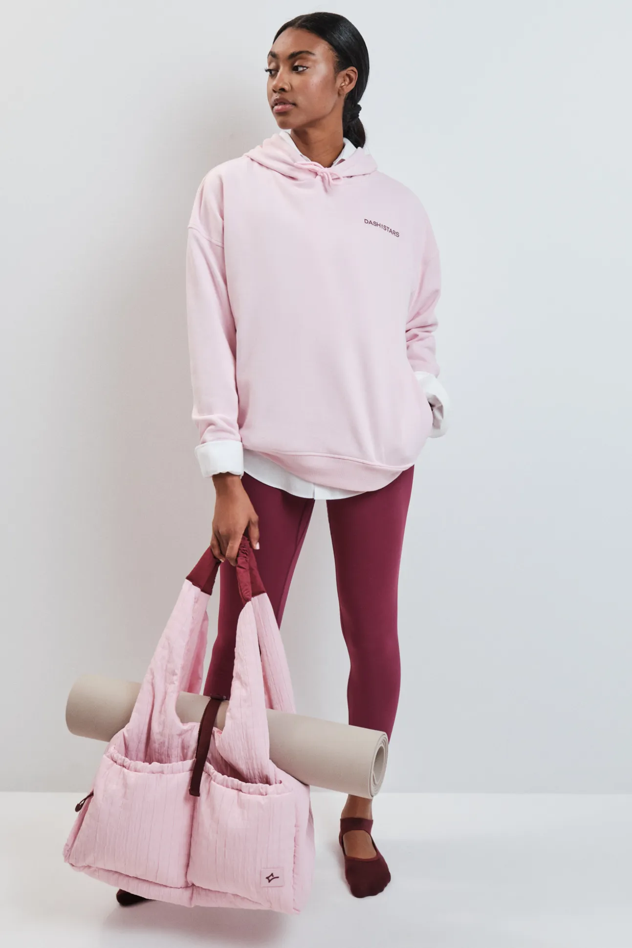 Sudadera felpa algodón rosa