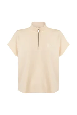 Sudadera manga corta viscosa suave amarilla