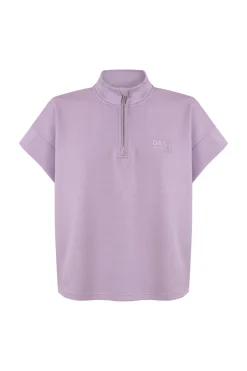 Sudadera manga corta viscosa suave lila