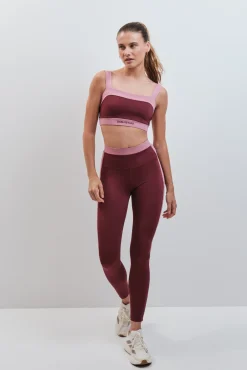 Sujetador deportivo bandeau 4D Stretch burgundy