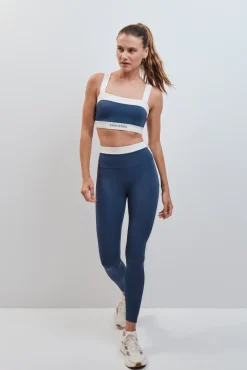 Sujetador deportivo bandeau 4D Stretch azul
