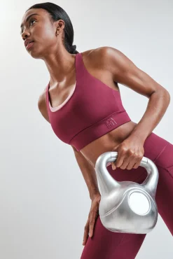 Sujetador deportivo burdeos 4D STRETCH