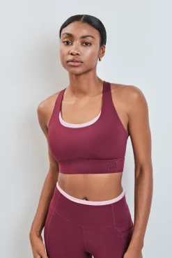 Sujetador deportivo burdeos 4D STRETCH