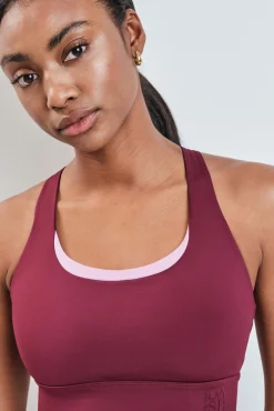 Sujetador deportivo burdeos 4D STRETCH