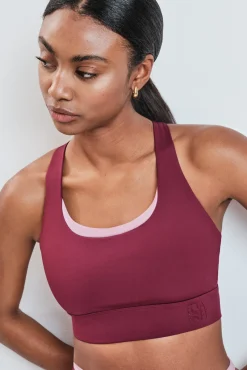 Sujetador deportivo burdeos 4D STRETCH
