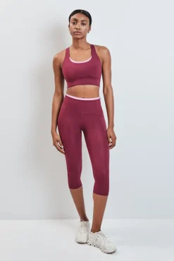 Sujetador deportivo burdeos 4D STRETCH