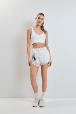 Sujetador deportivo crop 4D Stretch blanco