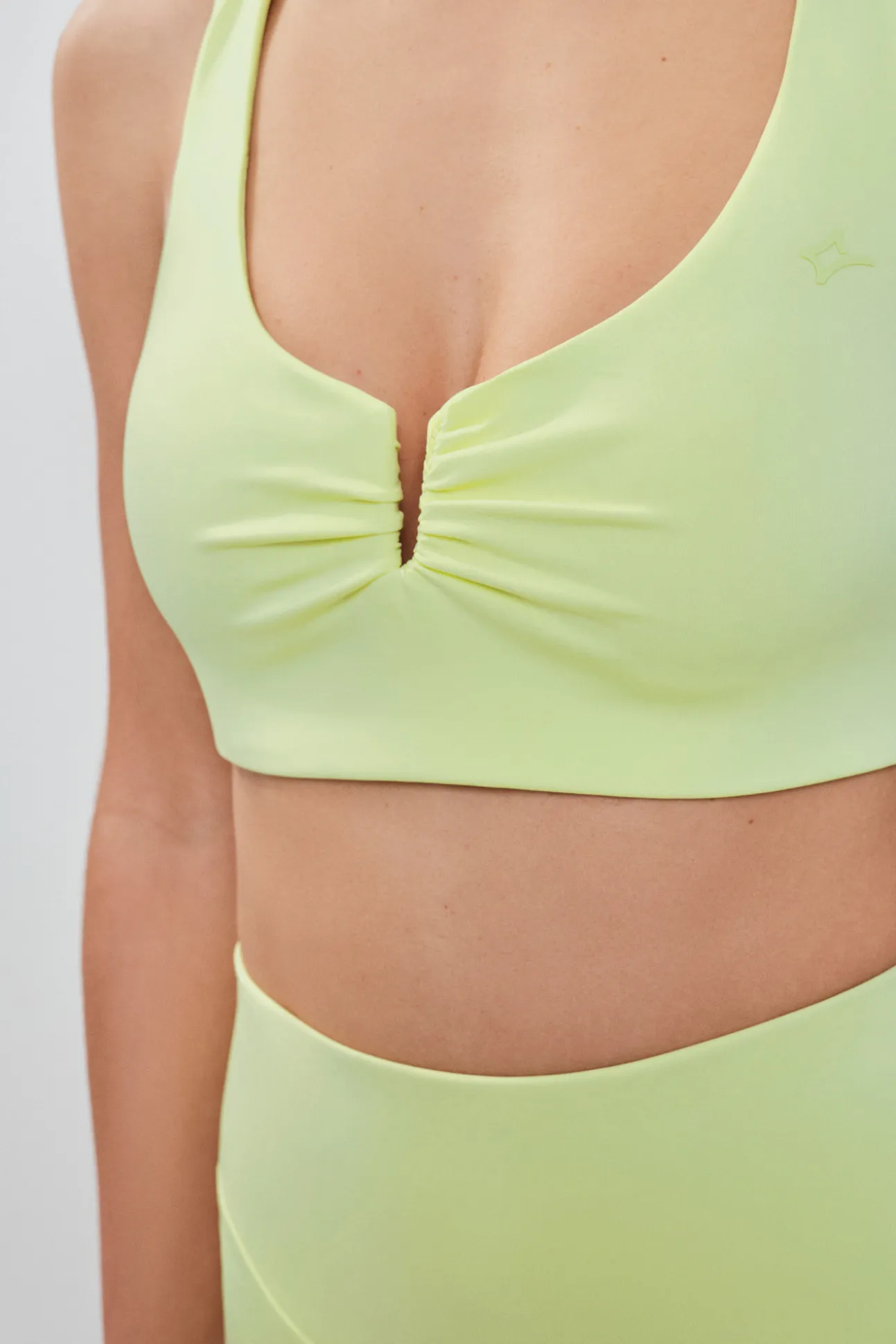 Sujetador deportivo 4D Stretch amarillo