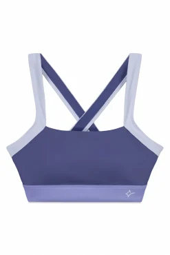 Sujetador deportivo 4D Stretch color block azul