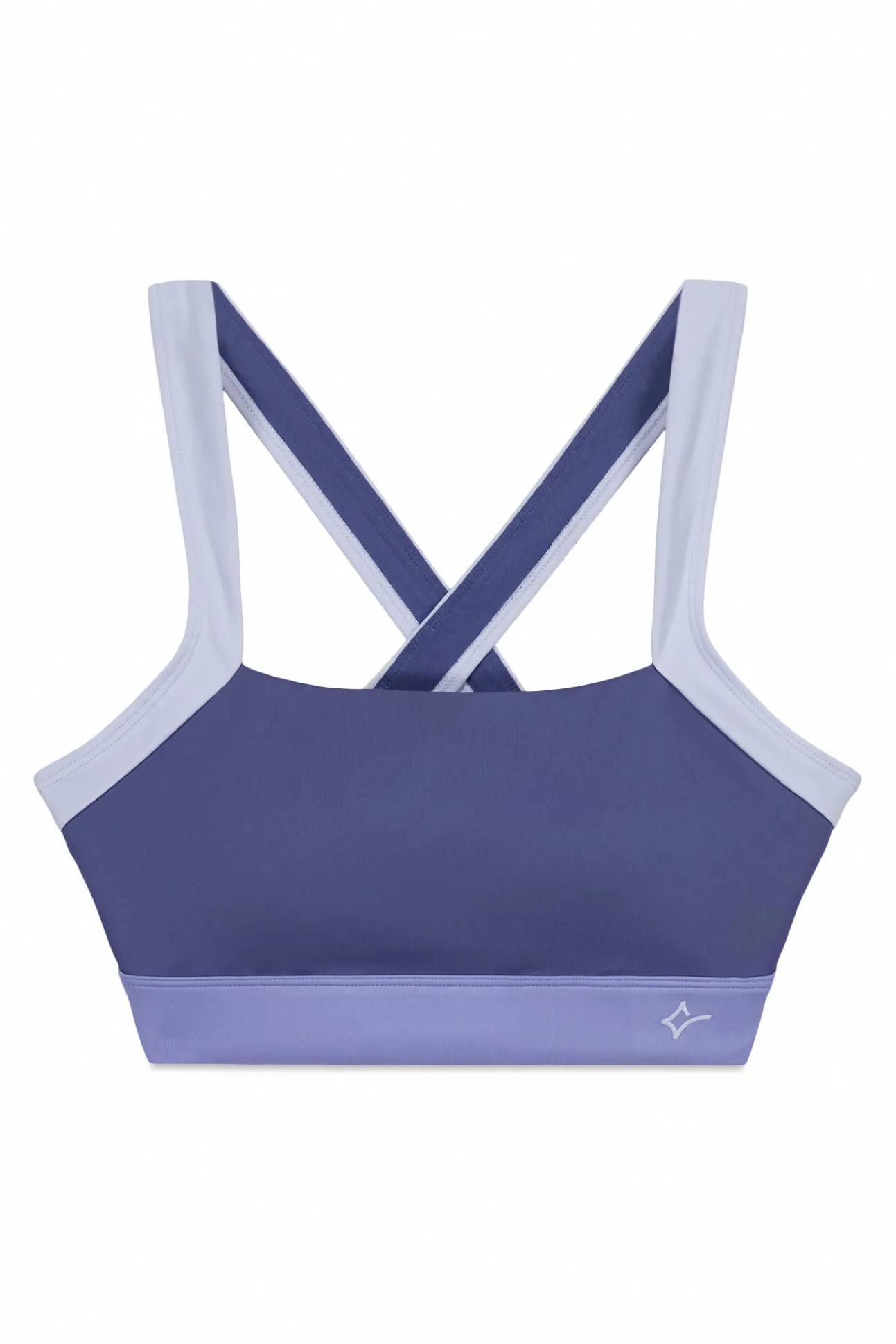 Sujetador deportivo 4D Stretch color block azul