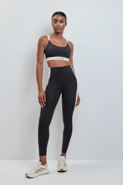 Sujetador deportivo 4D Stretch contraste negro