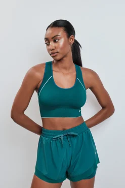 Sujetador deportivo 4D Stretch reversible verde