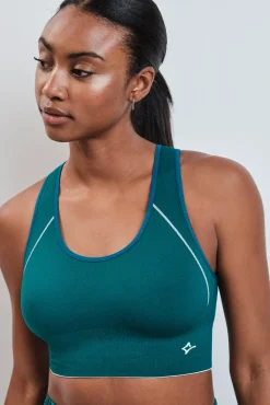 Sujetador deportivo 4D Stretch reversible verde