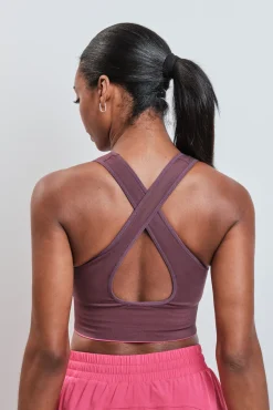Sujetador deportivo 4D Stretch reversible rosa