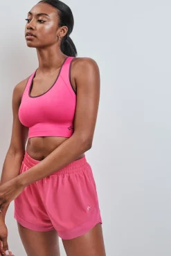 Sujetador deportivo 4D Stretch reversible rosa