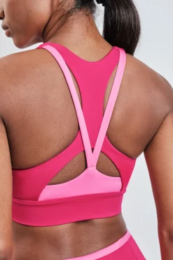 Sujetador deportivo rosa 4D STRETCH