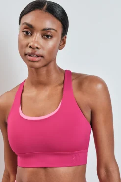 Sujetador deportivo rosa 4D STRETCH