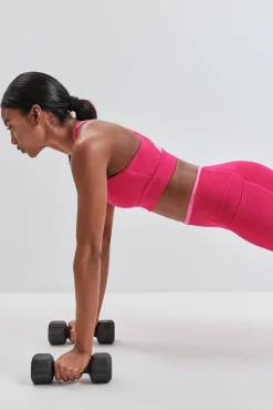Sujetador deportivo rosa 4D STRETCH