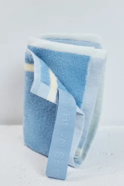 Toalla algodón azul