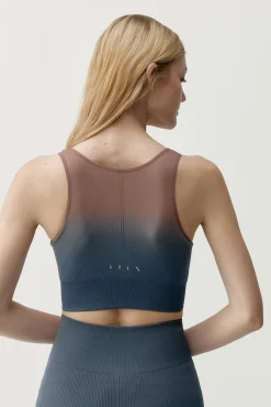 Top deportivo Dione azul grisáceo y marrón
