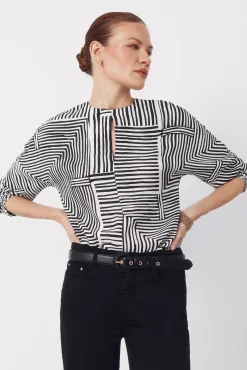 Top estampado