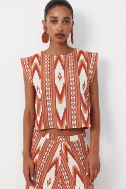 Top estampado