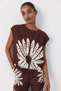 Top estampado