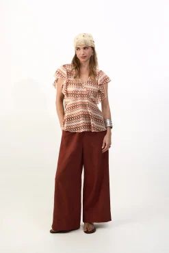Top estructura multicolor