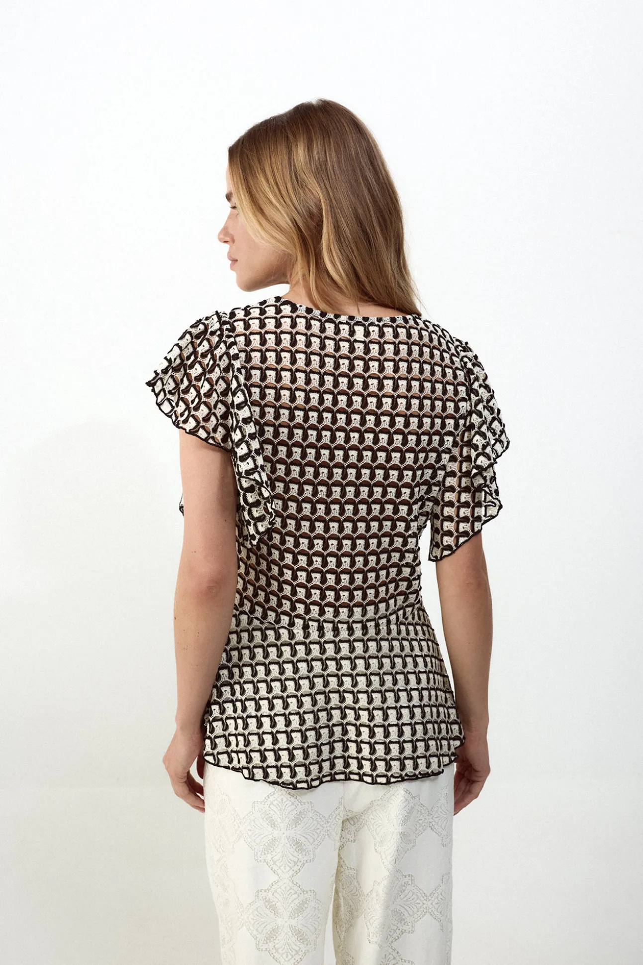 Top estructura multicolor