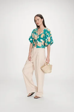 Top floral corto Vahe