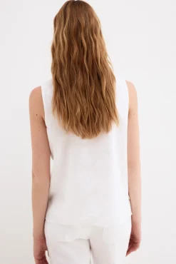 Top liso lino