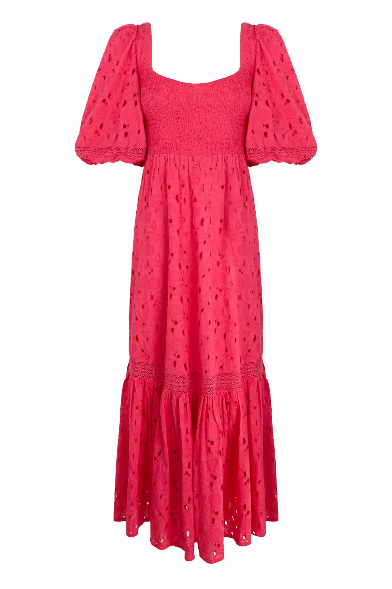 Vestido algodón bordados