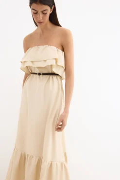 Vestido algodón palabra de honor