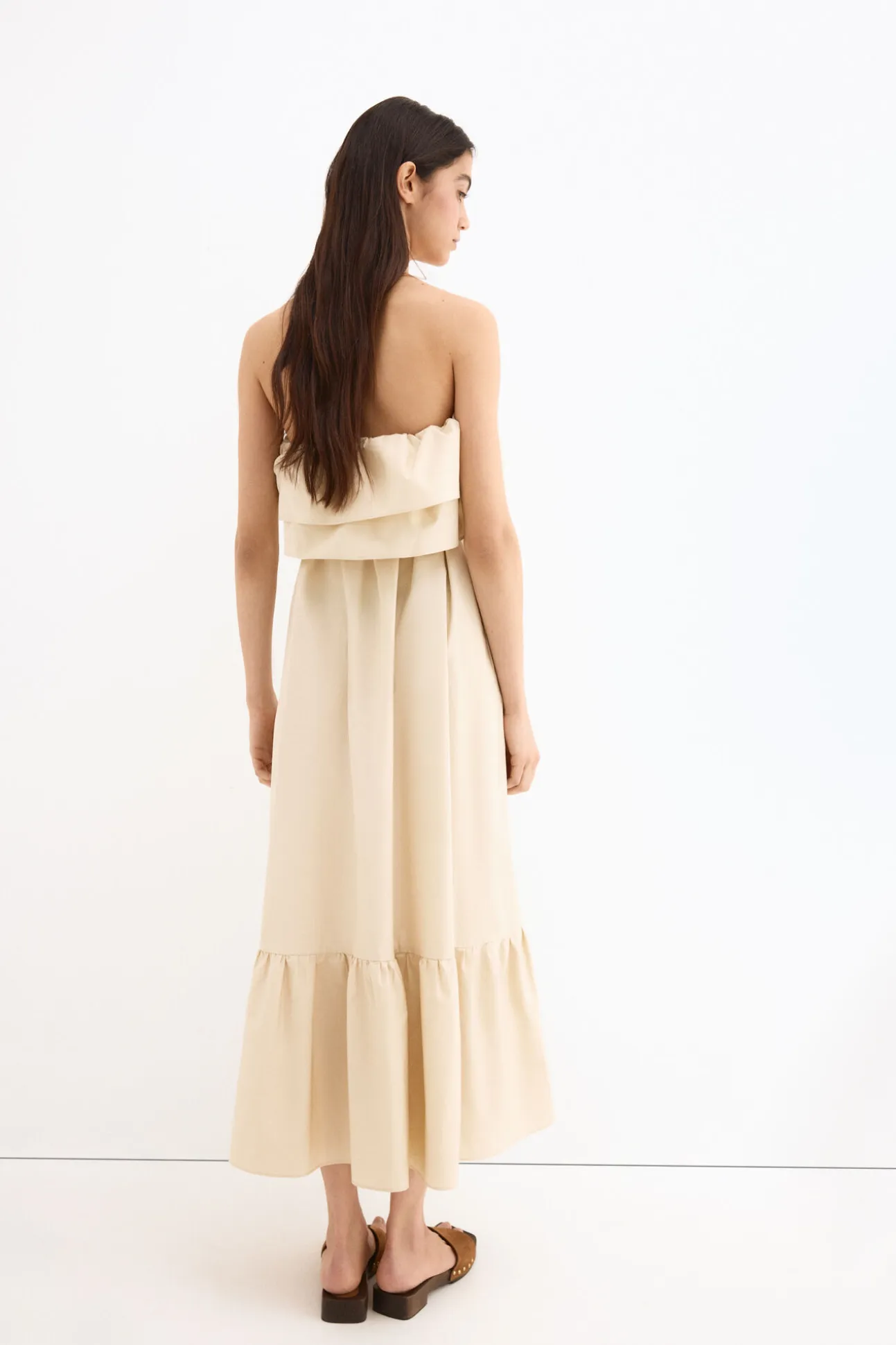 Vestido algodón palabra de honor