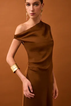 Vestido asimétrico midi