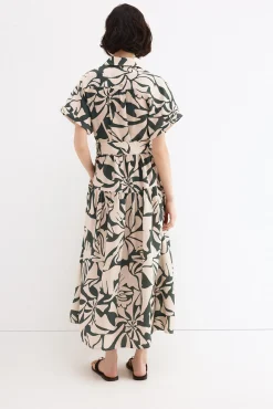 Vestido camisero estampado