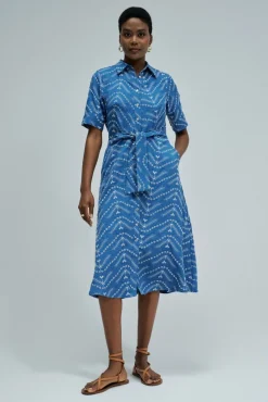 Vestido camisero midi