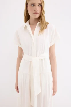 Vestido camisero popelín