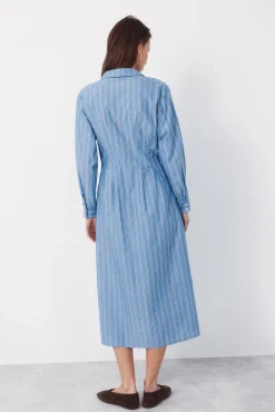 Vestido camisero rayas