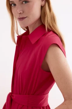 Vestido camisero sin mangas