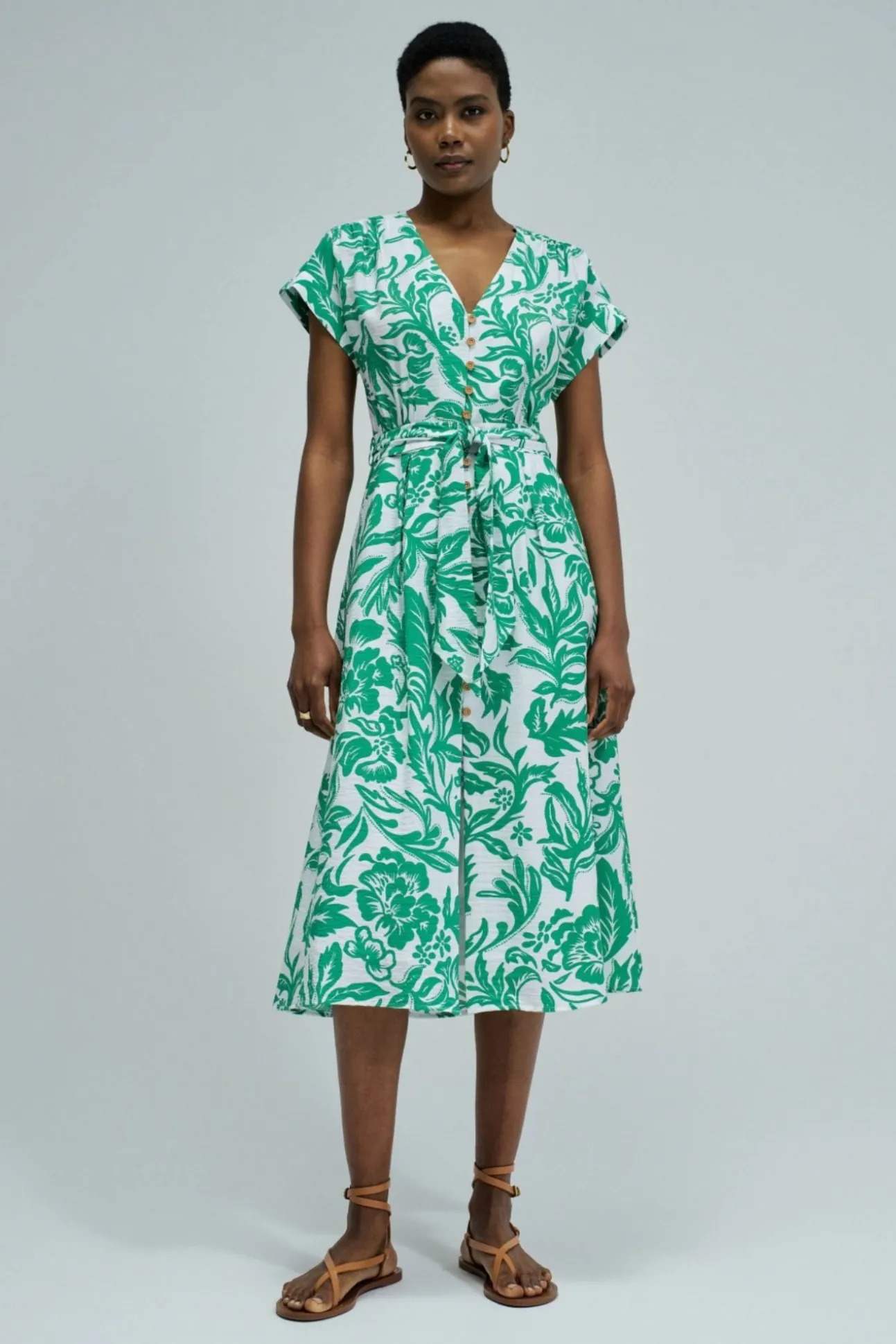 Vestido con estampado floral