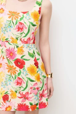 Vestido corto estampado