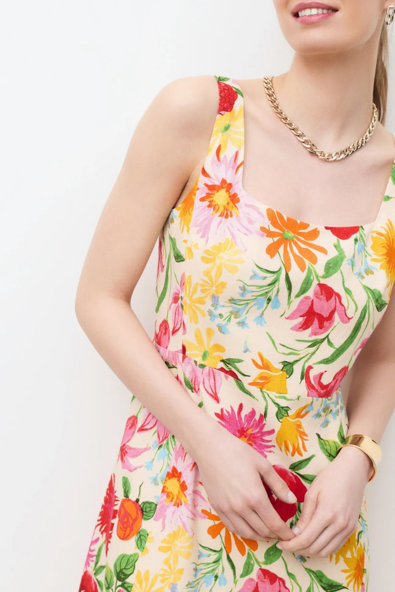 Vestido corto estampado
