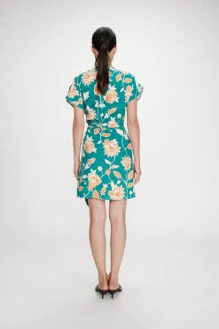 Vestido corto estampado floral Velora