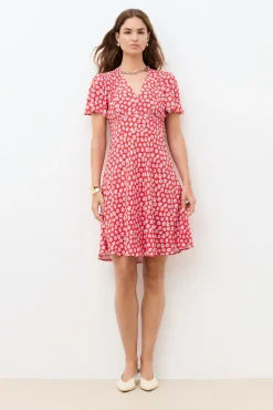 Vestido corto estampado floral