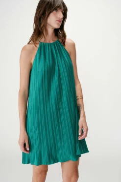 Vestido corto plisado Wilona
