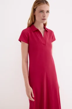 Vestido cuello polo