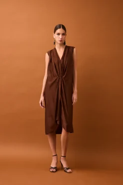 Vestido drapeado